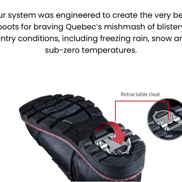 Boots - NexGrip Women's Winter Boots w/Built in Stainless Steel Cleat - 9M - Picture 8 of 9